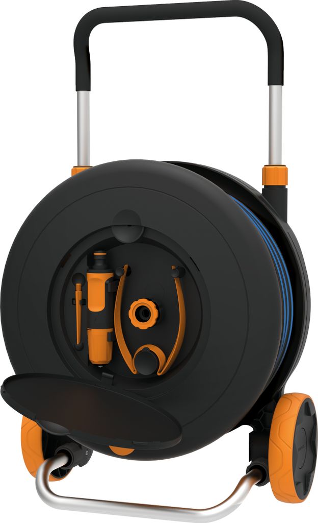 Fiskars Waterwheel M, Vozíkový navíječ, Funkční, Černá, Obrázek produktu 
