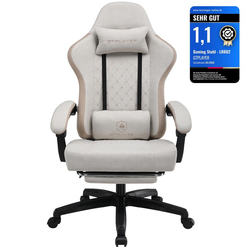 GTPLAYER Gaming Stuhl Ergonomischer Gaming Sessel Produktbild 