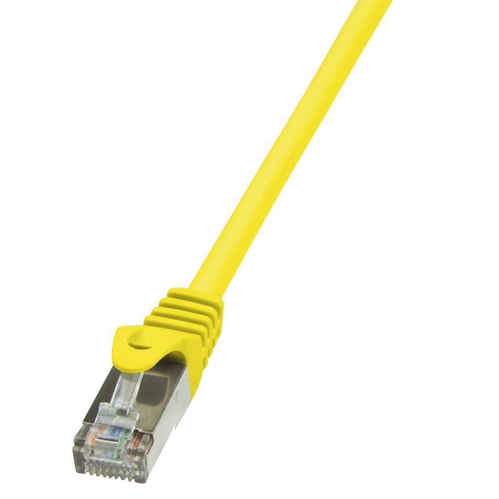 LogiLink Patchkabel Kat. 5e F/UTP 1,0 m gelb