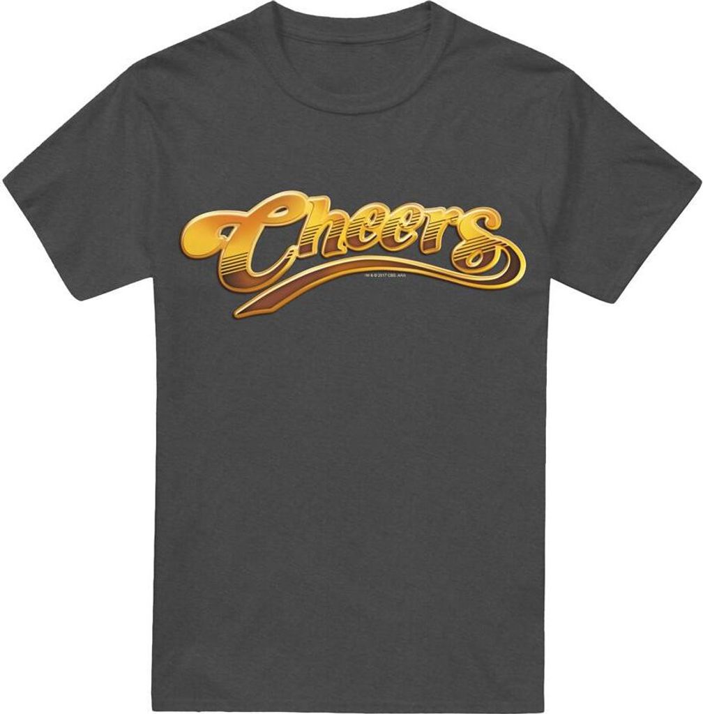 Cheers - T-Shirt für Herren/Damen Uni TV17496 (XXL) (Holzkohle)