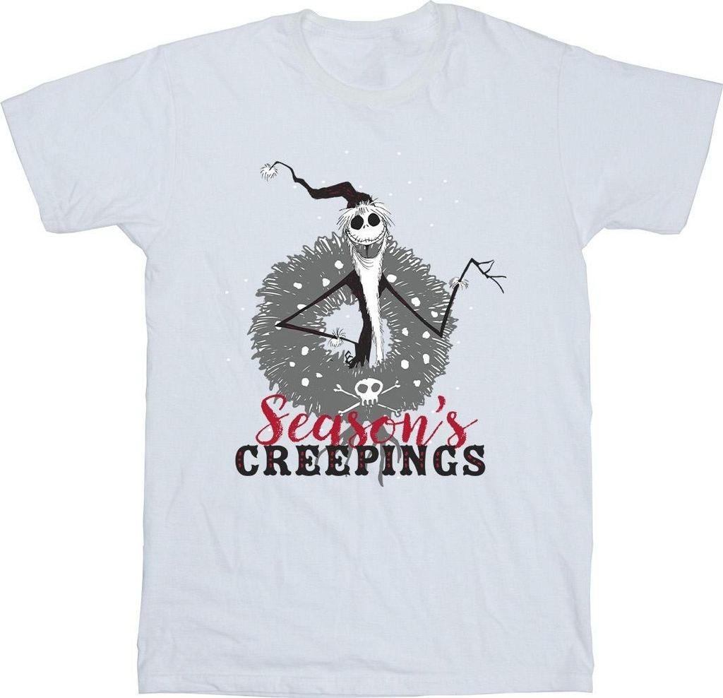 Disney - "The Nightmare Before Christmas Seasons Creepings" T-Shirt für Herren BI51544 (XXL) (Weiß)