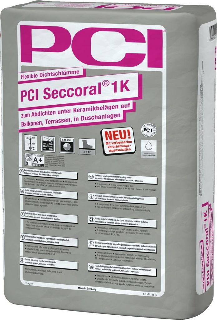 PCI Seccoral 1K hydroizolačná suspenzia 15 kg vrece Obrázok produktu 5