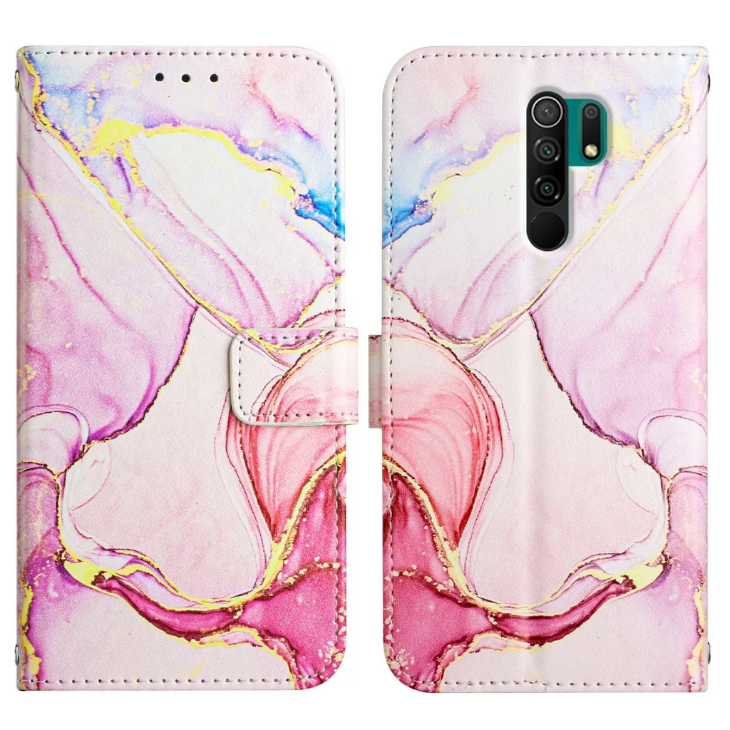 Custodia Protettiva Redmi 9 / Poco M2 - Pelle Sintetica Marmo - 2