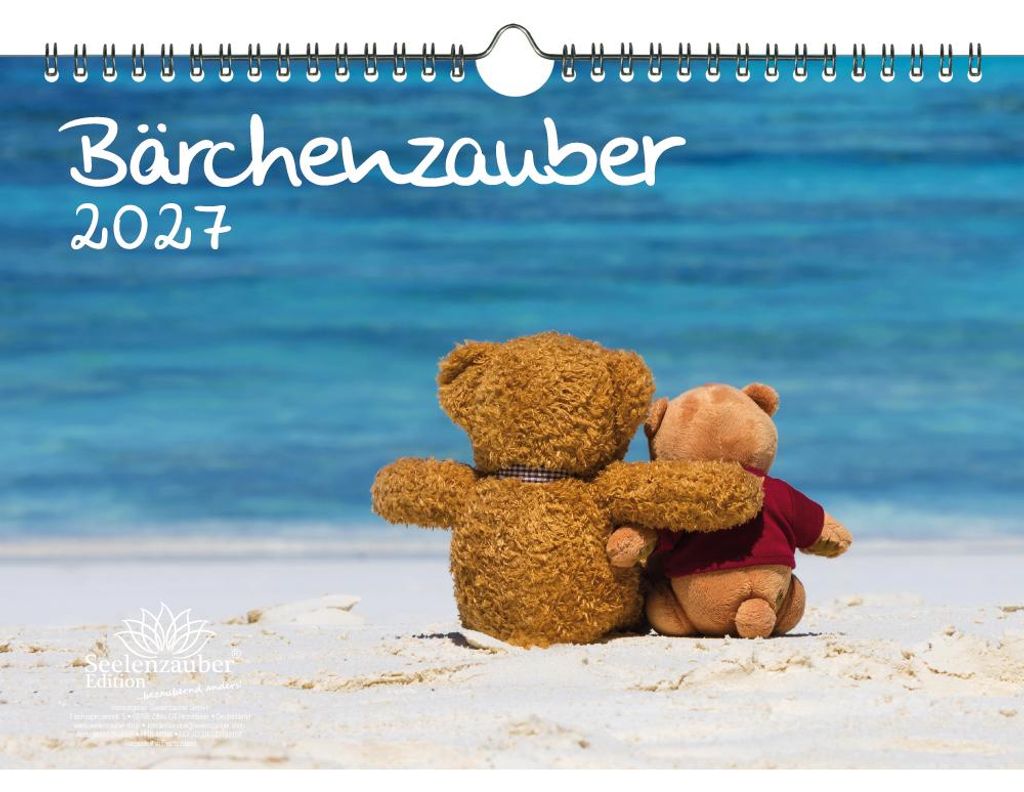 Bärchenzauber DIN A4 Kalender für 2027 Teddy und Bärchen - Seelenzauber