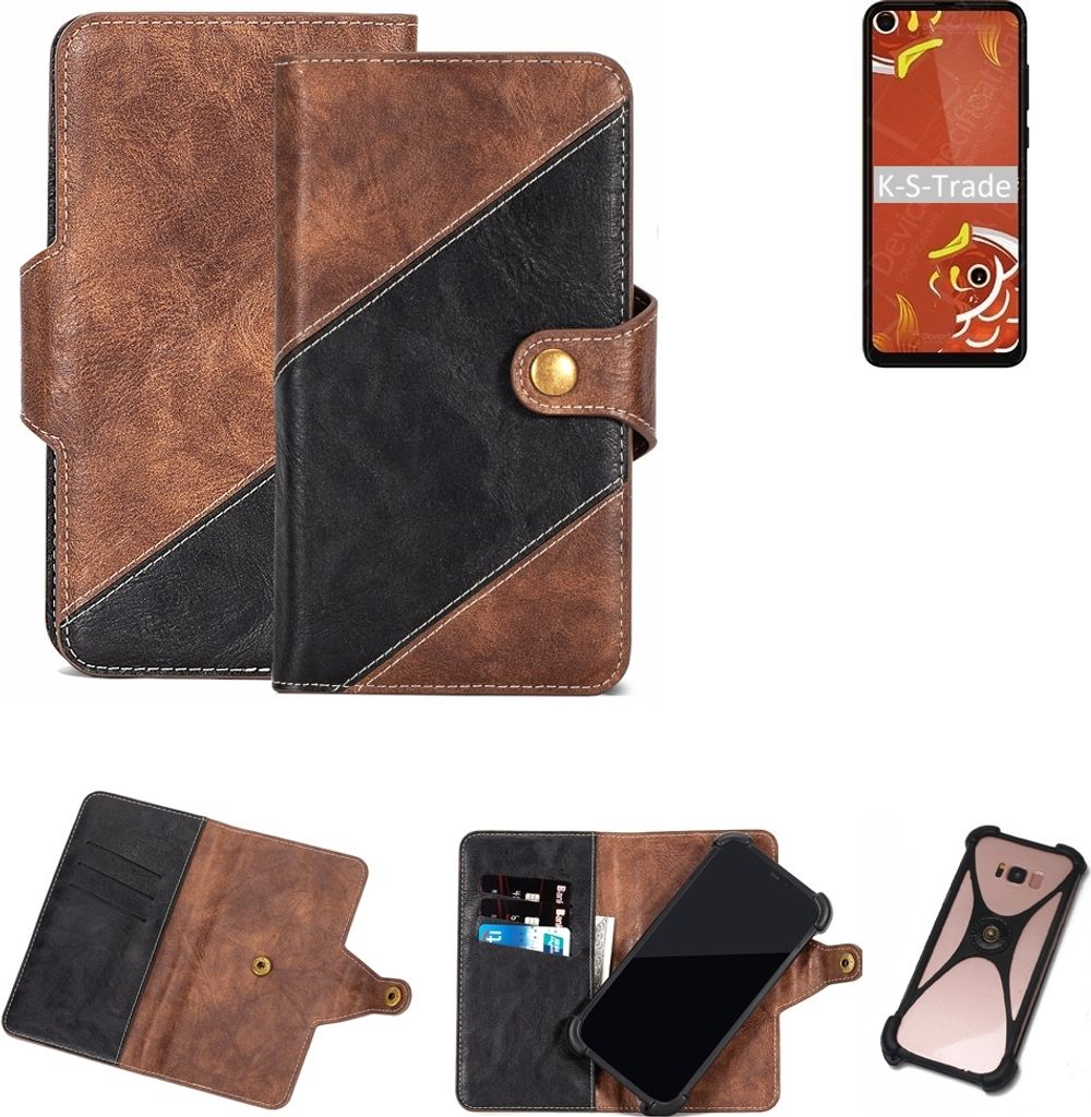 K-S-Trade Handyhülle Schutzhülle Bookstyle Case kompatibel mit Motorola P50 Klapphülle Cover Hülle Schutztasche 1x