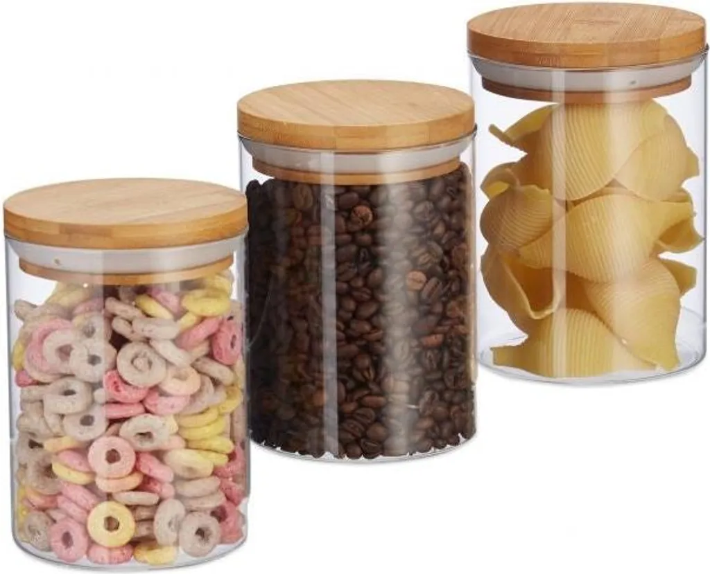Set 3 Contenitori Ermetici 600ml Cucina Design | Soluzioni Salvaspazio