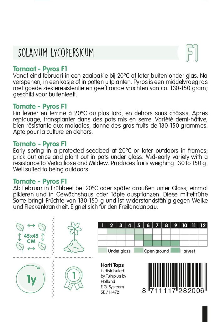 Tomate Pyros F1 Hybride | Tomatensamen von Hortitops