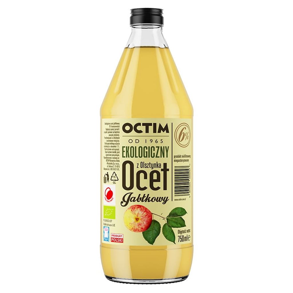 UNFILTERTER -APFELESSIG 6 % 750 ml – OCTIM Produktbild 