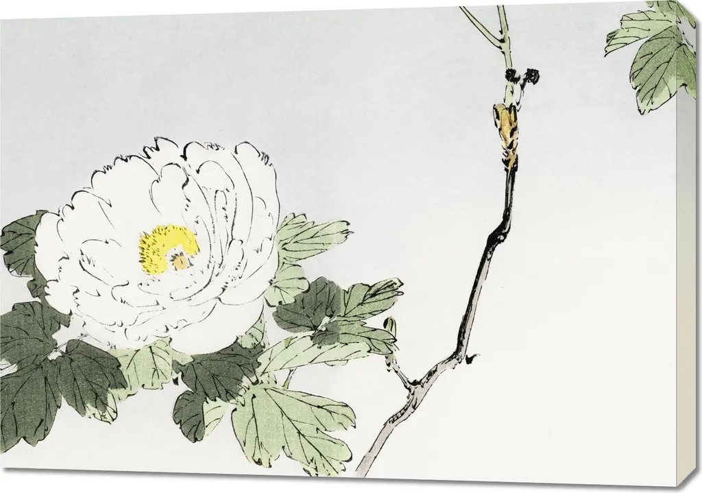 Tableau Japonais de Salon : Style Vintage Blossomed Flower 100x70cm