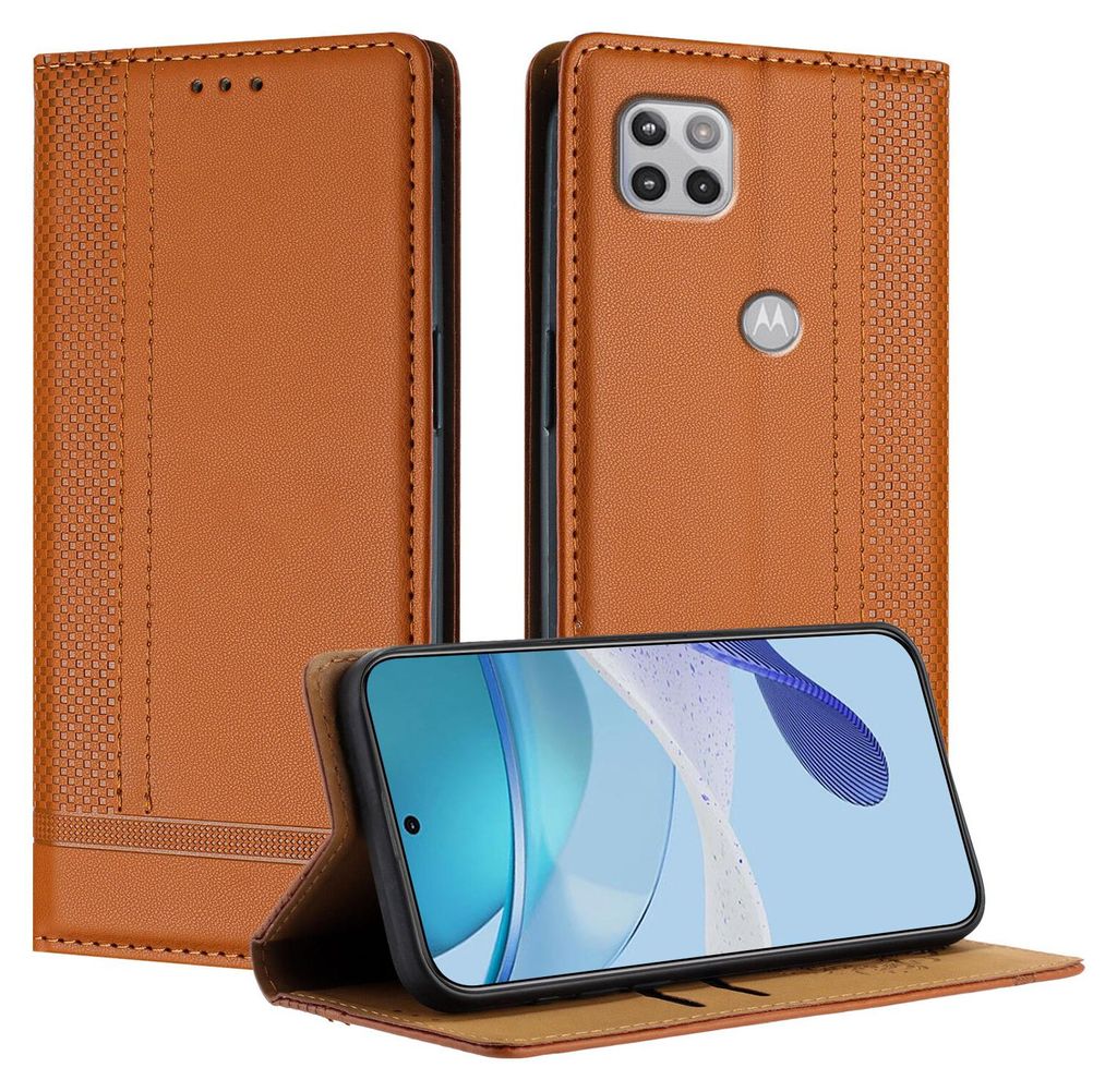 Pouzdro pro Motorola Moto G 5G (2020) kožené flipové Obrázek produktu 