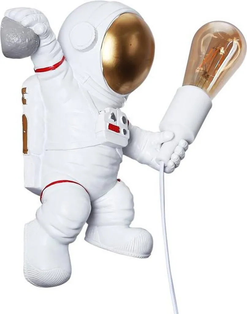Veilleuse astronaute Neil LED design lune 3D pour chambre de garçon