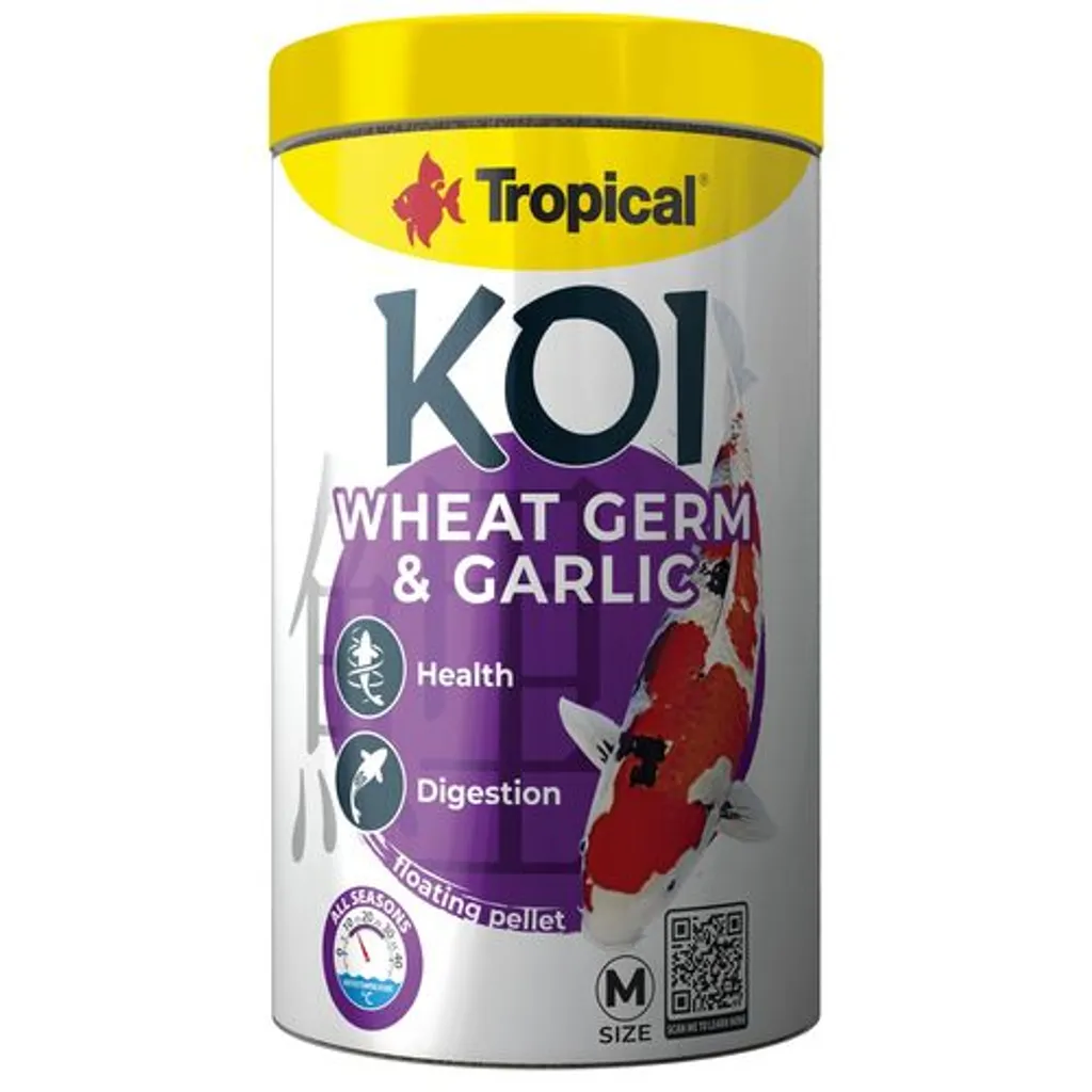 Koi Wheat Germ & Garlic M 1000ml | Per Carpe Radiose e Vitali