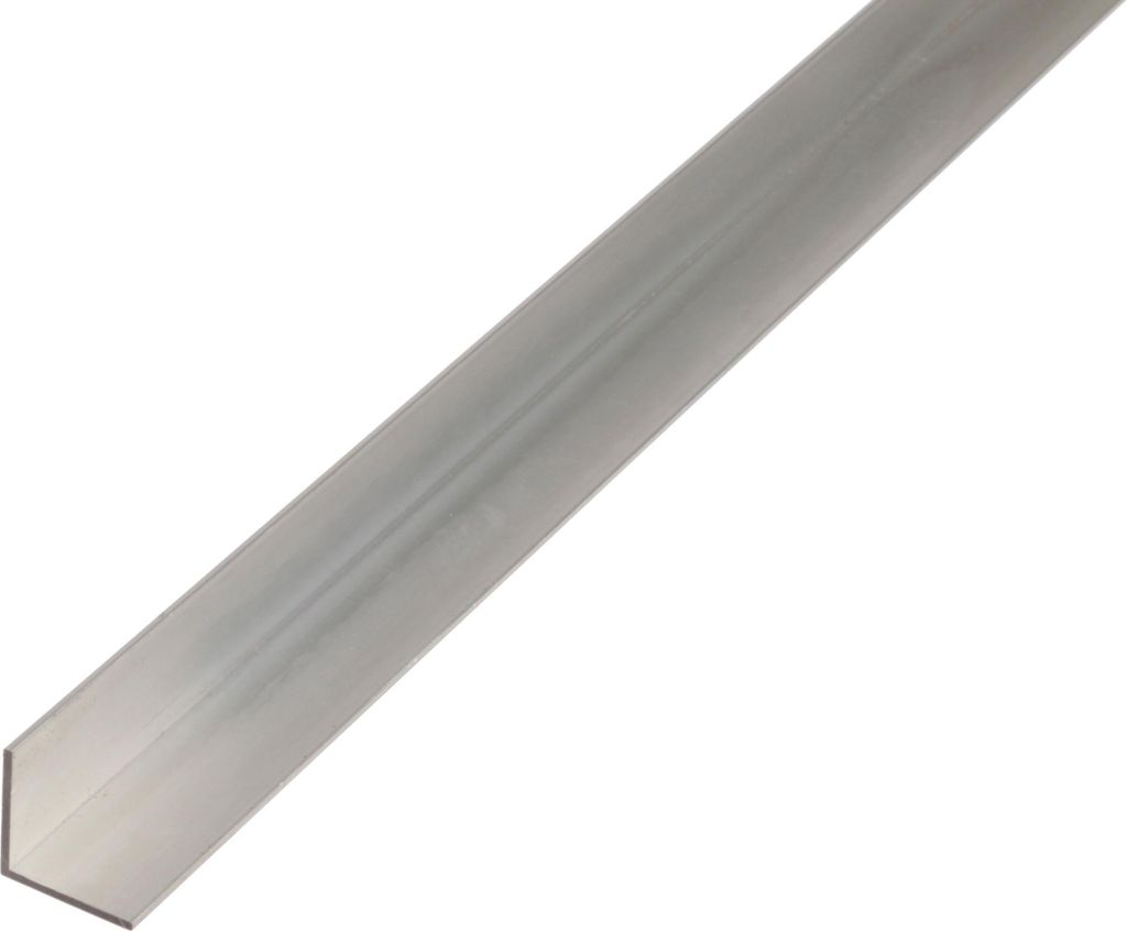 Alberts Winkelprofil | Aluminium, silberfarbig eloxiert | 1000 x 40 x 40 mm