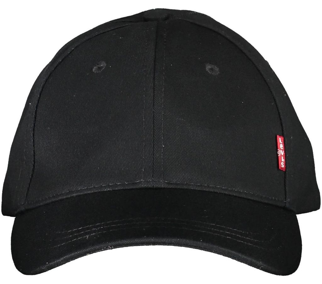 Elegancka, czarna męska czapka z daszkiem z logo, idealna Zdjęcie produktu 
