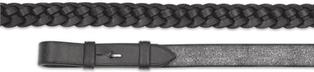 Aviemore - Geflochtene Zügel, Leder ER699 (54 in x 0,8 in) (Schwarz)
