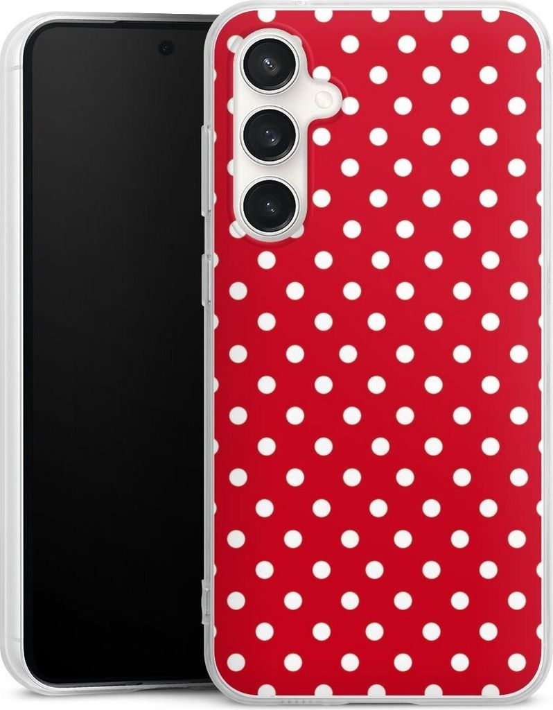 DeinDesign Handyhülle für Samsung Galaxy S23 FE Silikon Hülle Case Smartphone Schutzhülle Polka Dots Punkte Retro