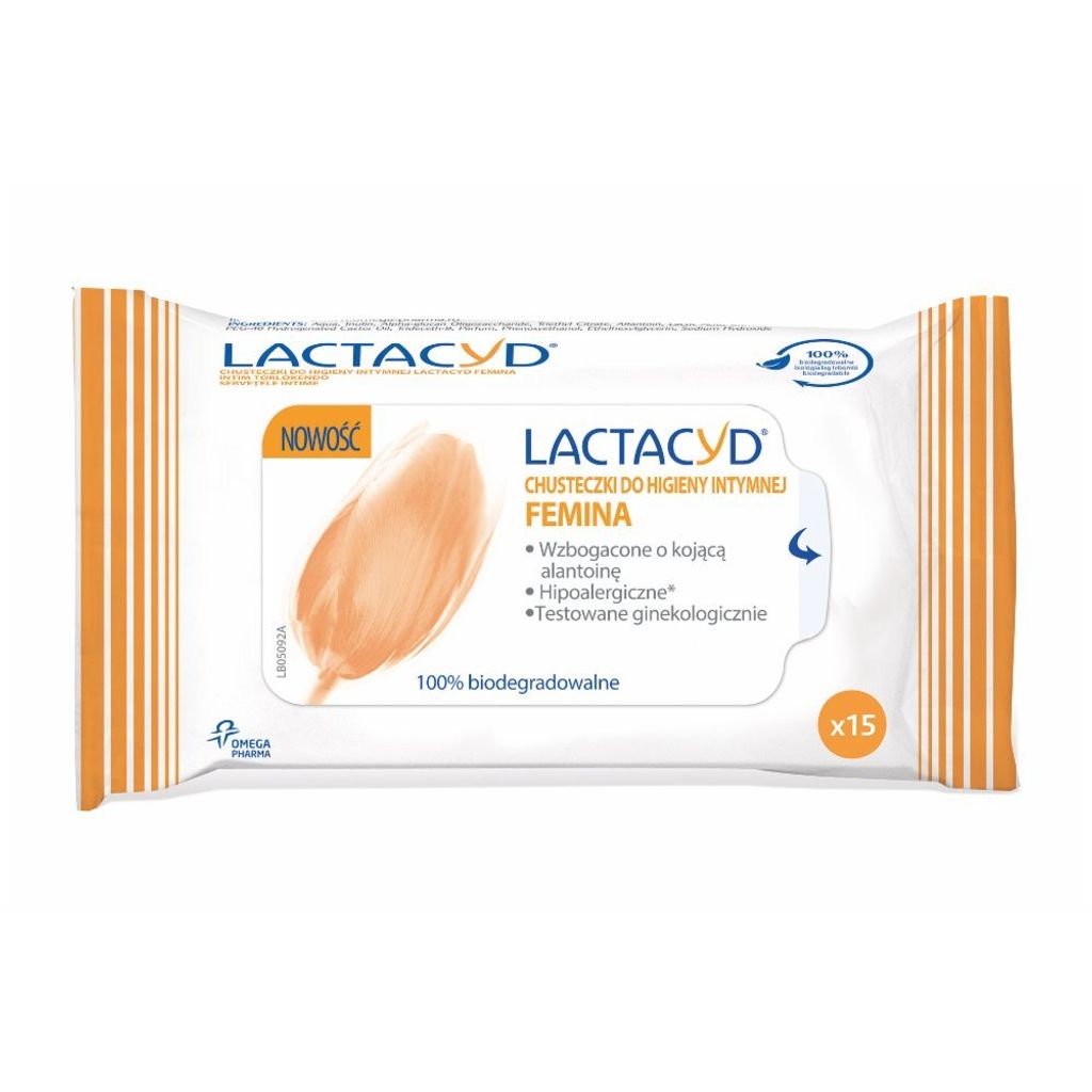 LACTACYD FEMINA Intimhygienetücher 15 Stk. Produktbild 