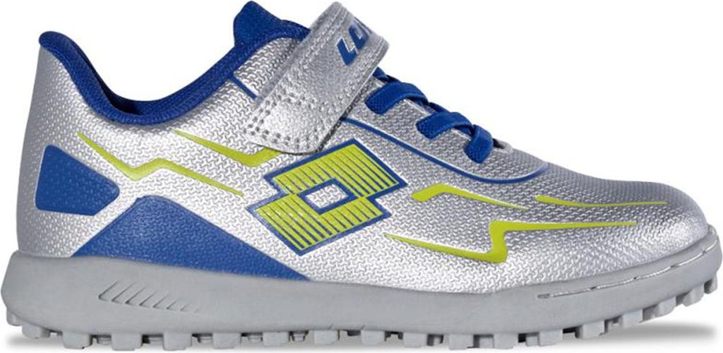 Lotto KOBATO K Kinder Fußballschuhe 2601520T 8050 Silver/Blue, Schuhgröße:40 EU