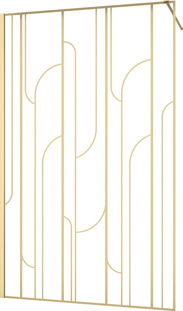 Paroi de douche à l'italienne 120x195cm Sérigraphie Art Image du produit 