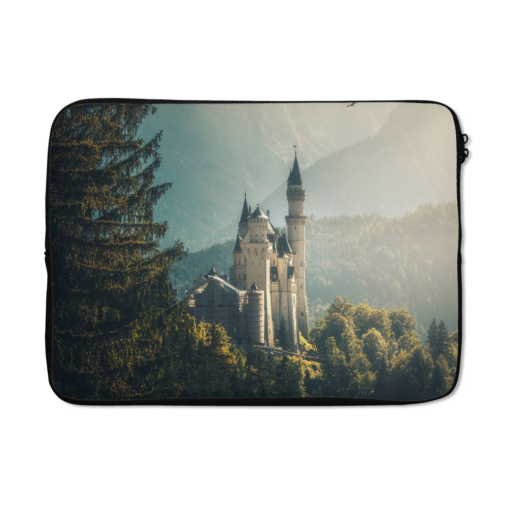 MuchoWow Laptop Hülle 13 Zoll Natur - Schloss - Berg - Neuschwanstein Laptoptasche - Laptophülle - Sleeve - Rundumschutz