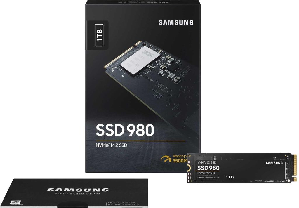 Samsung 980, 1 TB, M.2, 3500 MB/s Produktbild 