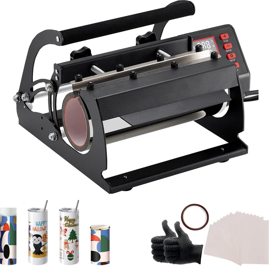 SucceBuy stampa di calore per la sublimazione tazza 887ml fai da te nero - 1