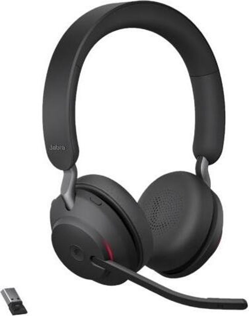 JABRA Evolve2 65 Stereo MS USB-A Bluetooth czarny Zdjęcie produktu 10