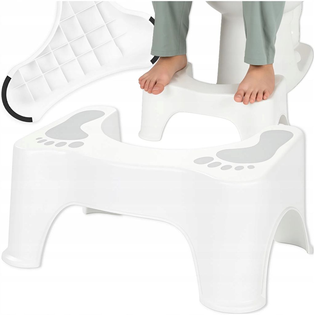 WC Fußhocker Toilettenhocker 42 × 26,5 × 17 cm rutschfest Produktbild 