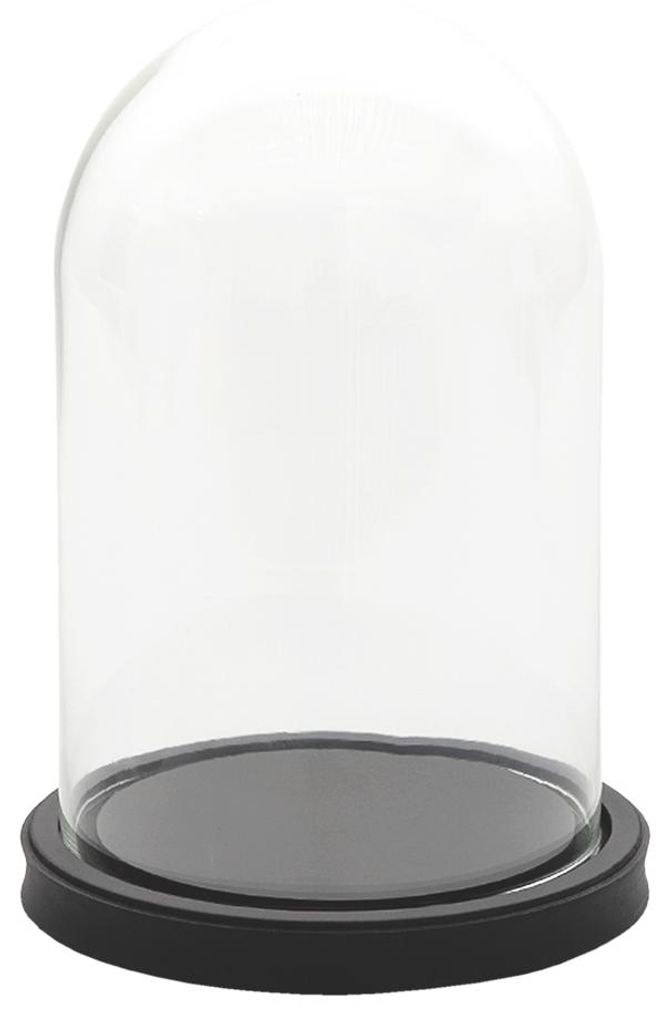 Campana Clayre & Eef Ø 17x25 cm Vetro nero Immagine del prodotto 