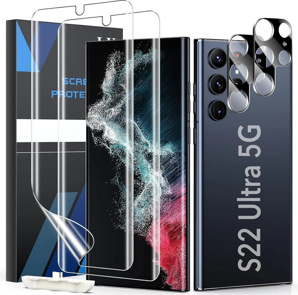 Kit Protezione 3D Samsung Galaxy S22 Ultra 5G: TPU e Vetro Obiettivo
