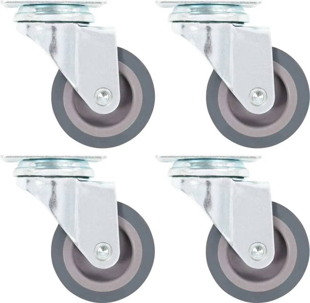Roues pivotantes 50 mm robustes pack de 4 pour une rotation fluide