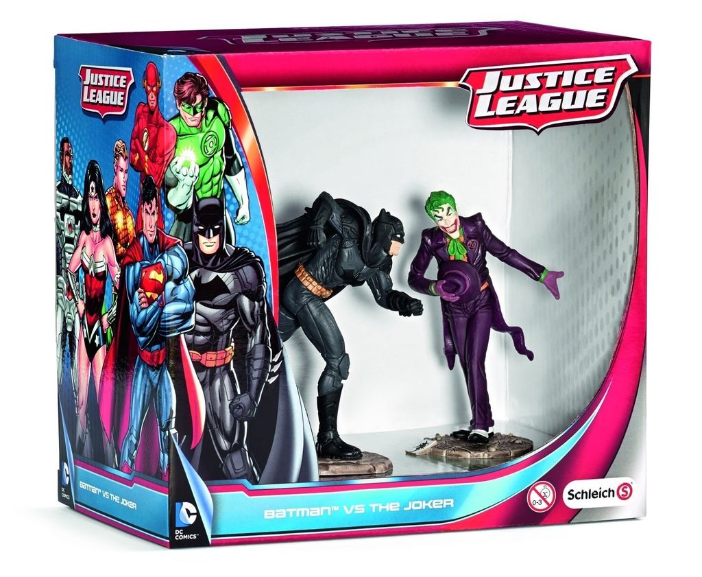 Schleich - Tierfiguren, Scenery Pack BATMAN vs. THE JOKER; 22510