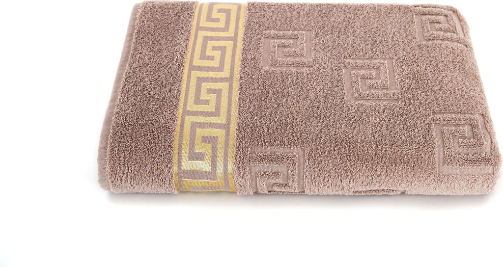 Luxus Medusa Duschtuch 70x140 cm - Beige / Hellbraun - Produktbild 