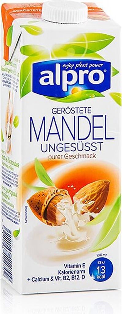 Alpro Mandeldrink ohne Zucker geröstet fettarm mit Calcium Produktbild 5