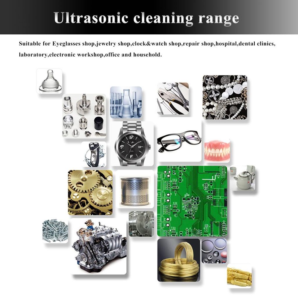 Ultraschallreiniger 6L Labor-Reinigungsartikel Ultraschallreinigungsgerät Ultrasonic Cleaner mit Heizung Ultraschallreinigungsgerät 6L für Brille Schmuck Falsche Zähne Münzen
