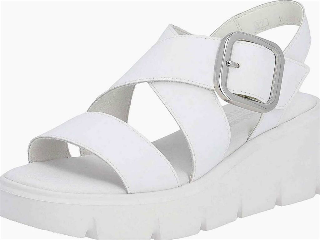 Rieker Plateau Sandaletten Damen 31383233323238 Weiß 41 EU