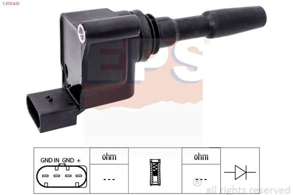 Performance Ignition EPS 1.970.635 - Bobina Accensione VW Golf VII