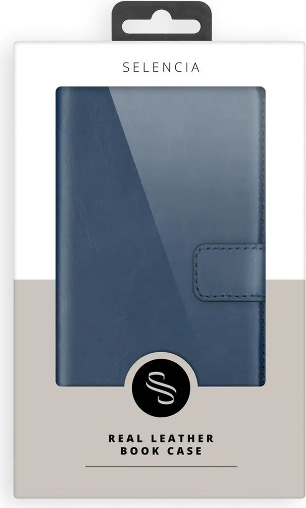 Selencia Custodia in Vera Pelle Blu per Samsung Galaxy A50 / A30s - 9