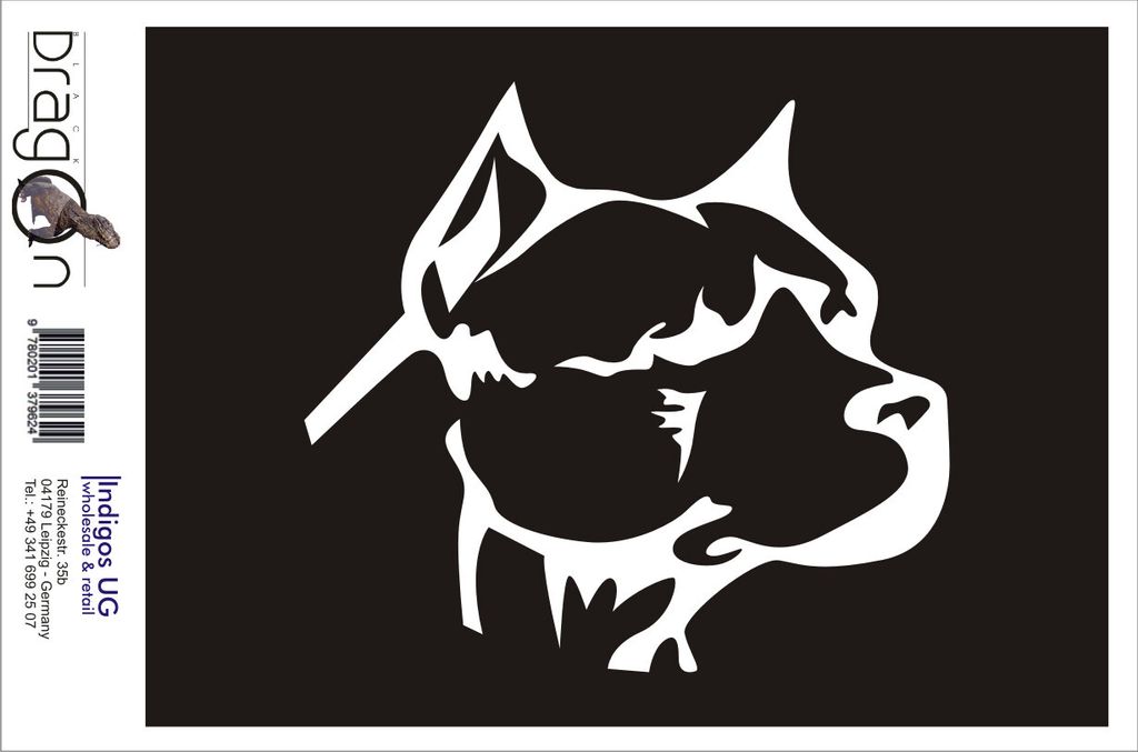 Aufkleber / Autoaufkleber - JDM / Die cut / Auto / OEM - Pitbull Kopf - 120x110 mm pink - Heckscheibe / Heckscheibenaufkleber