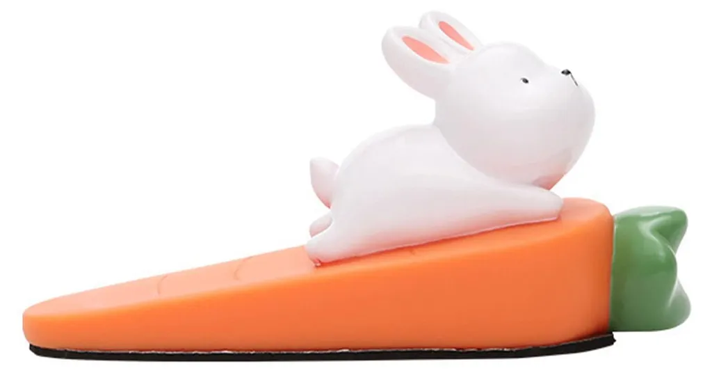 Butée de porte design lapin protection anti-choc et socle stabilisé