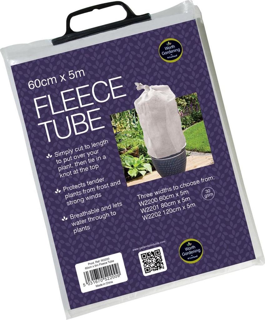 Pflanzenschutz-Vlies 60cm x 5m (30g/m²) | Schlauch-Vlies von Garland