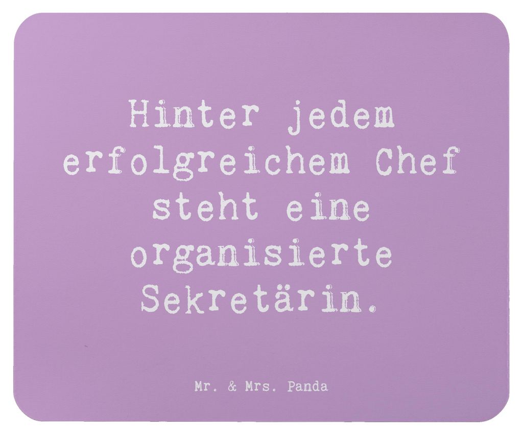 Mr. & Mrs. Panda Mouse Pad Spruch Sekretärin Erfolg - Lavendeltraum - Geschenk, Mousepad, Besprechungen, Effizienz, pc, laptop, personalisierte Ge...