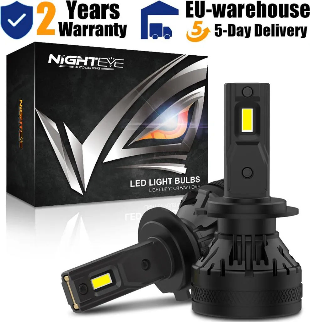 Ampoules LED H4 22000LM avec Angle Réglable, Éclairage Auto Ajustable - 2