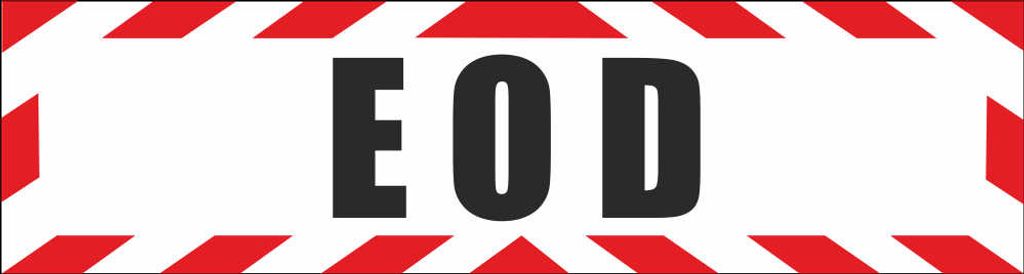 INDIGOS UG - Magnetschild "EOD Explosive Ordonance Device Bombenentschärfer Kampfmittelräumdienst Munitionsfachpersonal" mit Rahmen 45 x 12 cm - ...