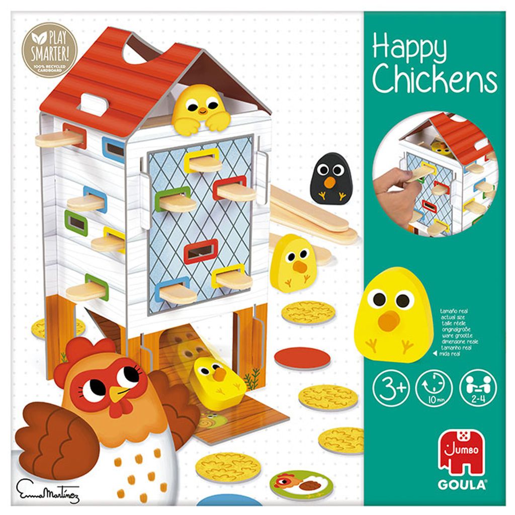 Jumbo Spiele GOULA Fröhliche Küken Happy Chicken, gioco per Immagine del prodotto 