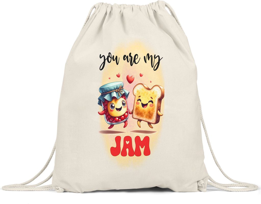 You Are My Jam Lustiger Turnbeutel für Marmeladen- und Toastliebhaber Süßes Geschenk