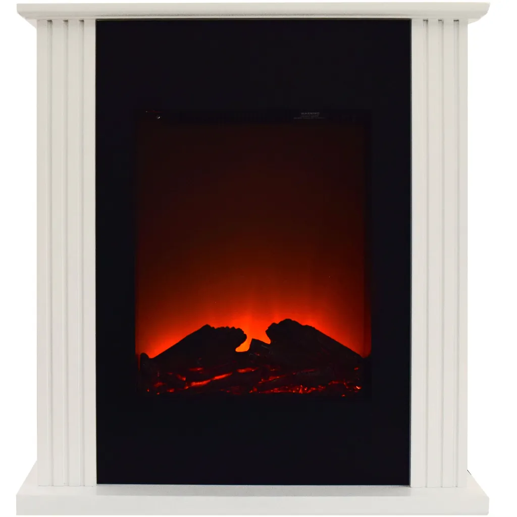 Cheminée Électrique Syntrox 2000W avec Effet Flamme LED et Finition Orme