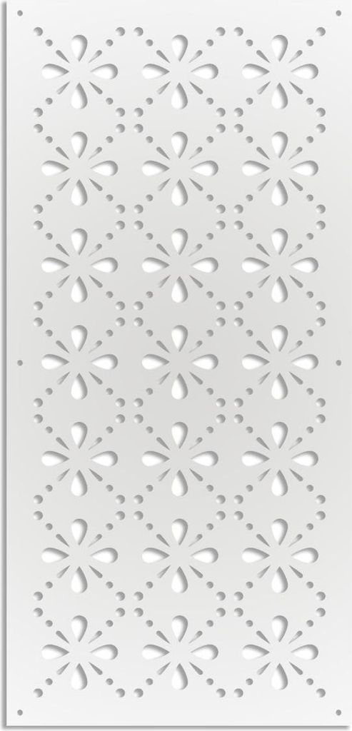 BLEE – Perforiertes PVC–Panel – Sonnenschutz 50x150 cm weiß