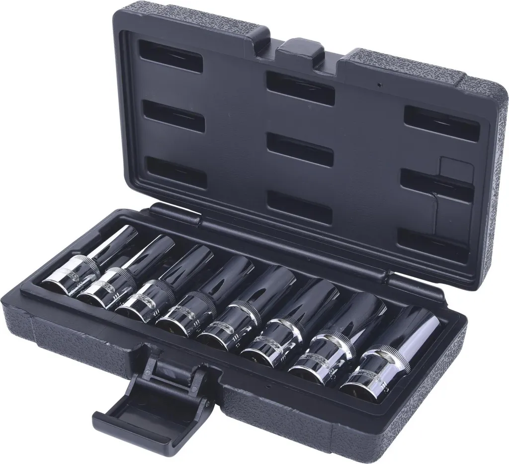 KS TOOLS 1/2" CHROMEplus TX-E set di bussole lunghe, 8 pezzi 918.4420