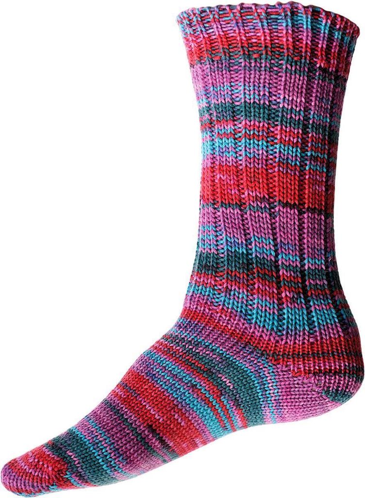 Online Garne Sockenwolle 8-fädig Supersocke # 339 Active Color | Dicke Strumpfwolle mit Farbverlauf zum Stricken und Häkeln | Sockengarn 8-fach, ...